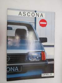Opel Ascona 1986 -myyntiesite / brochure