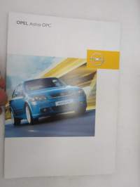 Opel Astra OPC 2002 -myyntiesite / brochure