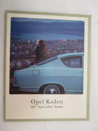 Opel Kadett 1967 -myyntiesite / sales brochure