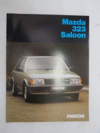 Mazda 323 Saloon 1982 -myyntiesite / brochure