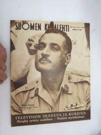 Suomen Kuvalehti 1956 nr 32, ilmestynyt 11.8.1956, sis. mm. seur. artikkelit / kuvat / mainokset; Kansikuva 