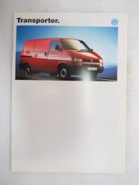 Volkswagen Transporter 1992 -myyntiesite / brochure