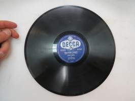 Decca SD 5327 Juha Eirto - Keskiyön tango / Metro-Tytöt - Toukokuun unelma -savikiekkoäänilevy, 78 rpm record