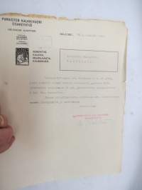 Paraisten Kalkkivuori Oy - Helsingin Konttori, Helsinki 28.3.1922 -asiakirja / business document