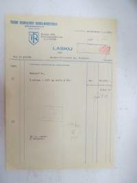 Turun Teknillinen Raaka-ainetehdas, Turku, 1.11.1952 -asiakirja / business document