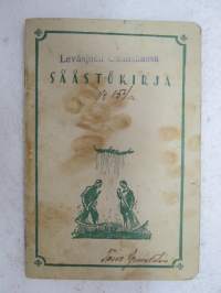 Leväsjoen Osuuskassa - Säästökirja nr 154a T.G. - Siikainen, Haapakoski -bank record book