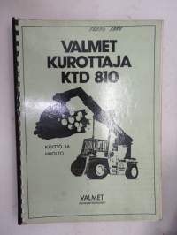 Valmet kurottaja KTD 810 - käyttö ja huolto / operator´s manual