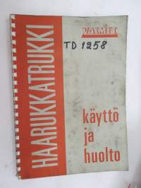 Valmet haarukkatrukki TD1258 - käyttö ja huolto / operator´s manual in finnish