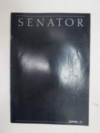 Opel Senator 1990 -myyntiesite, saksankielinen + tekniset tiedot, suomenkielinen seloste -sales brochure