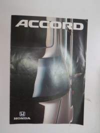 Honda Accord 1990 -myyntiesite -sales brochure