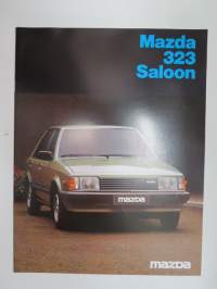 Mazda 323 Saloon 1982 -myyntiesite / brochure