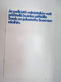 Saab... jo pelkistä valoistakin voi päätellä... -myyntiesite / brochure