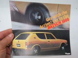 Datsun 1000 Wagon -myyntiesite / sales brochure
