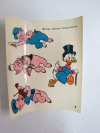 Walt Disney 7 - Kalle Anka & Co överföringsbilder 1964 -siirtokuva-arkki, joka ollut Ruotsin