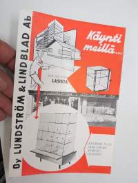 Oy Lundström & Lindblad Ab - Kun on kysymys lasista -myyntiesite / brochure