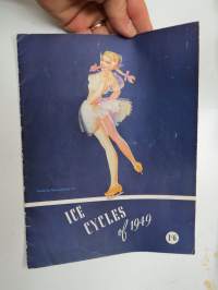 Ice Cycles of 1949 -ice-skating show brochure / jääshow esite, kansikuvitus