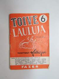 Toivelauluja 6, toimittanut Kullervo -popular songs