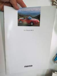Mazda MX-5 1996 -myyntiesite, saksankielinen / brochure, in german