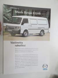Mazda Europe E2200 2000? -myyntiesite / brochure