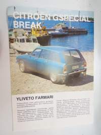 Citroën GSpecial Break 1975 -myyntiesite / brochure