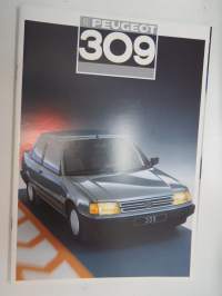 Peugeot 309 1987 -myyntiesite / brochure