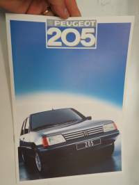 Peugeot 205 1987 -myyntiesite / brochure