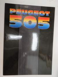 Peugeot 505 1986 -myyntiesite / brochure
