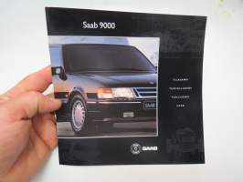 Saab 9000 -myyntiesite / brochure