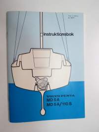 Volvo Penta MD 5 A, MD 5 A / 110 S instruktionsbok -ruotsinkielinen käyttöohjekirja