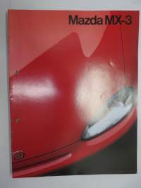 Mazda MX-3 1992 -myyntiesite / brochure