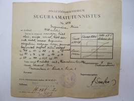 Pöllytöödirektorium Suguraamatutunnistus nr 6896 Sugumöra