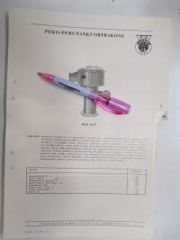 Wärtsilä Peko perunankuorimakone malli KPD -myyntiesite / brochure