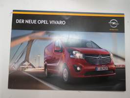 Opel Vivaro 2015 -myyntiesite / sales brochure