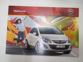 Opel Corsa 2012 -myyntiesite / sales brochure