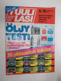 Tuulilasi 1979 nr 11, Öljytesti, Sata Saab 96:n omistajaa kertoo, Talbot 1510, Hotelli Ratkin, Honda Civic, Honda ST 70 Dax, Tabbert Comtesse 530, ym.