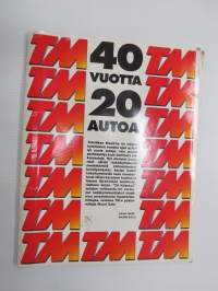Tekniikan Maailma 40 vuotta 20 autoa -20 vuoden aikana esiteltyjen autojen