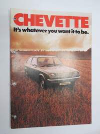 Vauxhall Chevette 1975 -myyntiesite / sales brochure