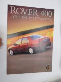 Rover 400 -myyntiesite / sales brochure