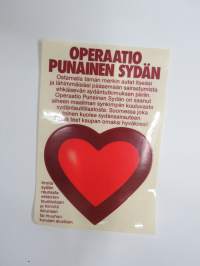 Operaatio Punainen sydän -tarra / sticker