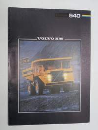 Volvo BM 540 -myyntiesite / sales brochure