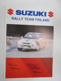 Suzuki Rally Team Finland Ari Montonen - Timo Sallinen 1990 / Suzuki Swift GTi -myyntiesite / brochure