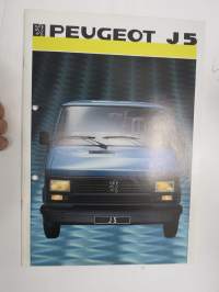 Peugeot J5 1986 -myyntiesite / sales brochure