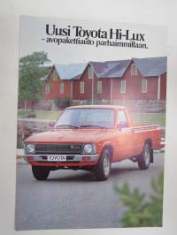 Toyota Hilux 1980 -myyntiesite / sales brochure