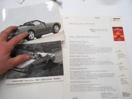 Rinspeed (Porsche) -myyntiesite / Lehdistökansio / sales brochure / press release kit