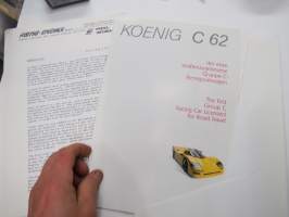Koenig -myyntiesite / Lehdistökansio / sales brochure / press release kit