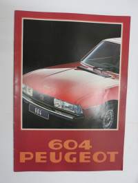 Peugeot 604 1978 -myyntiesite / sales brochure