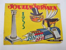 Joulukärpänen 1955 -huumoria ja pilakuvia vuoden tapahtumista, tunnettuja kuvittajia -humour publication