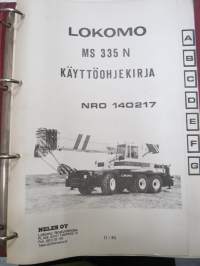 Lokomo MS 335 N autonosturi käyttöohjekirja (nr 140217) -mobile crane manual, in finnish