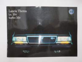 Lancia Thema i.e. 16v / turbo 16v 1990 -myyntiesite / sales brochure
