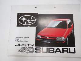 Subaru Justy 4WD -myyntiesite / sales brochure